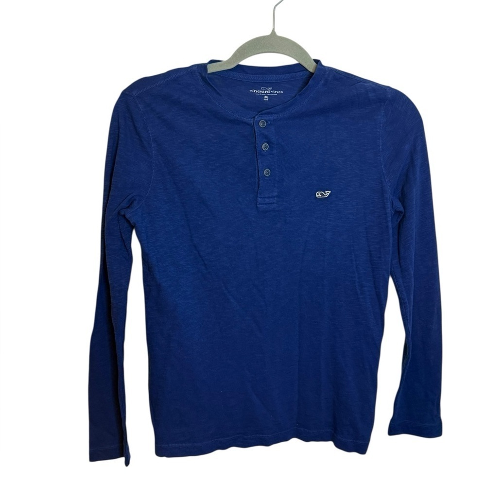 Vineyard Vines Boys Navy Blue Henley Shirt